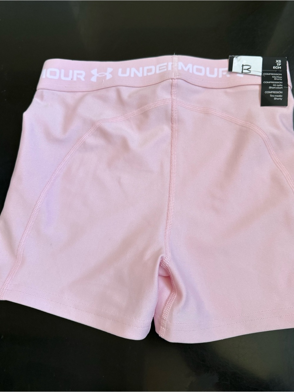 Under Armour Light Pink Women's Compression Bike Shorts XS